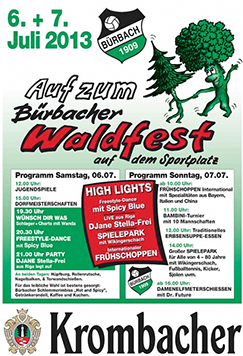 Waldfest der Bürbacher Spielvereinigung auf dem Sportplatz